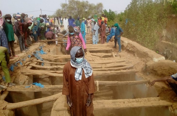 Restauration en cours de la mosquée EL hadj Omar Tall à Nioro du Sahel