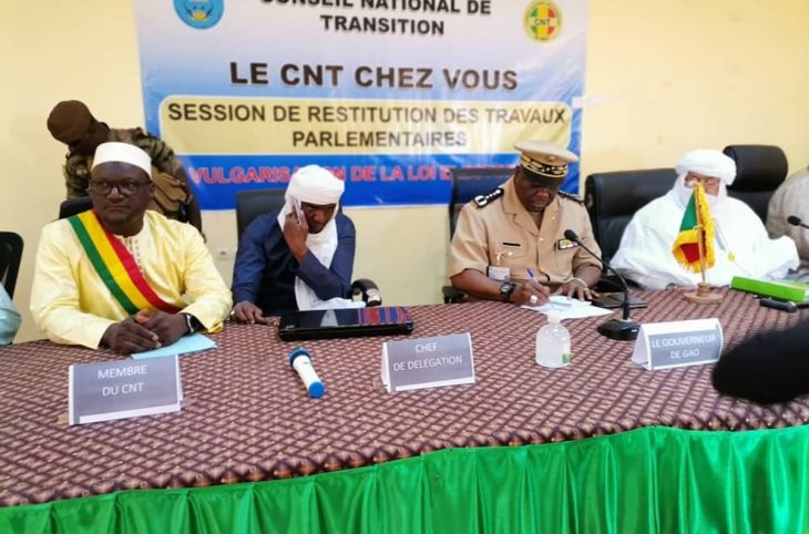 Des membres du CNT à Gao pour présenter la nouvelle loi électorale
