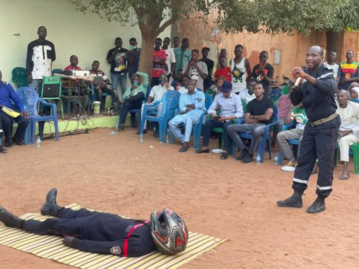 <strong>Sensibilisation sur le port du casque à Koulikoro</strong>