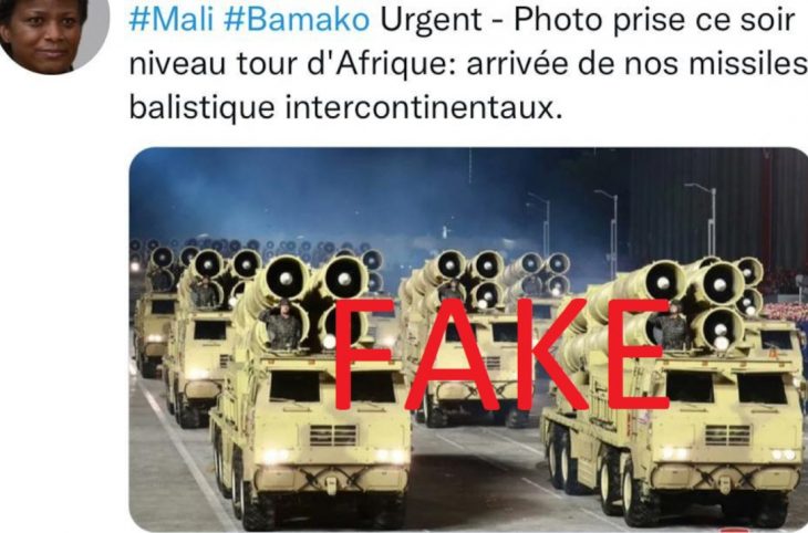 <strong>Non, cette image ne montre pas les missiles balistiques de l'armée malienne</strong>