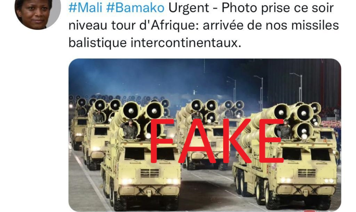 <strong>Non, cette image ne montre pas les missiles balistiques de l’armée malienne</strong>