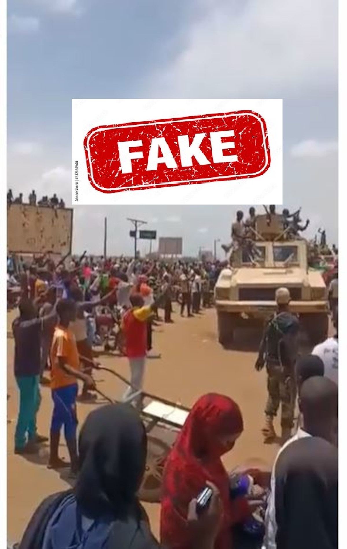 FAUX, Cette vidéo ne montre pas l’entrée des troupes du Burkina Faso et du Mali au Niger