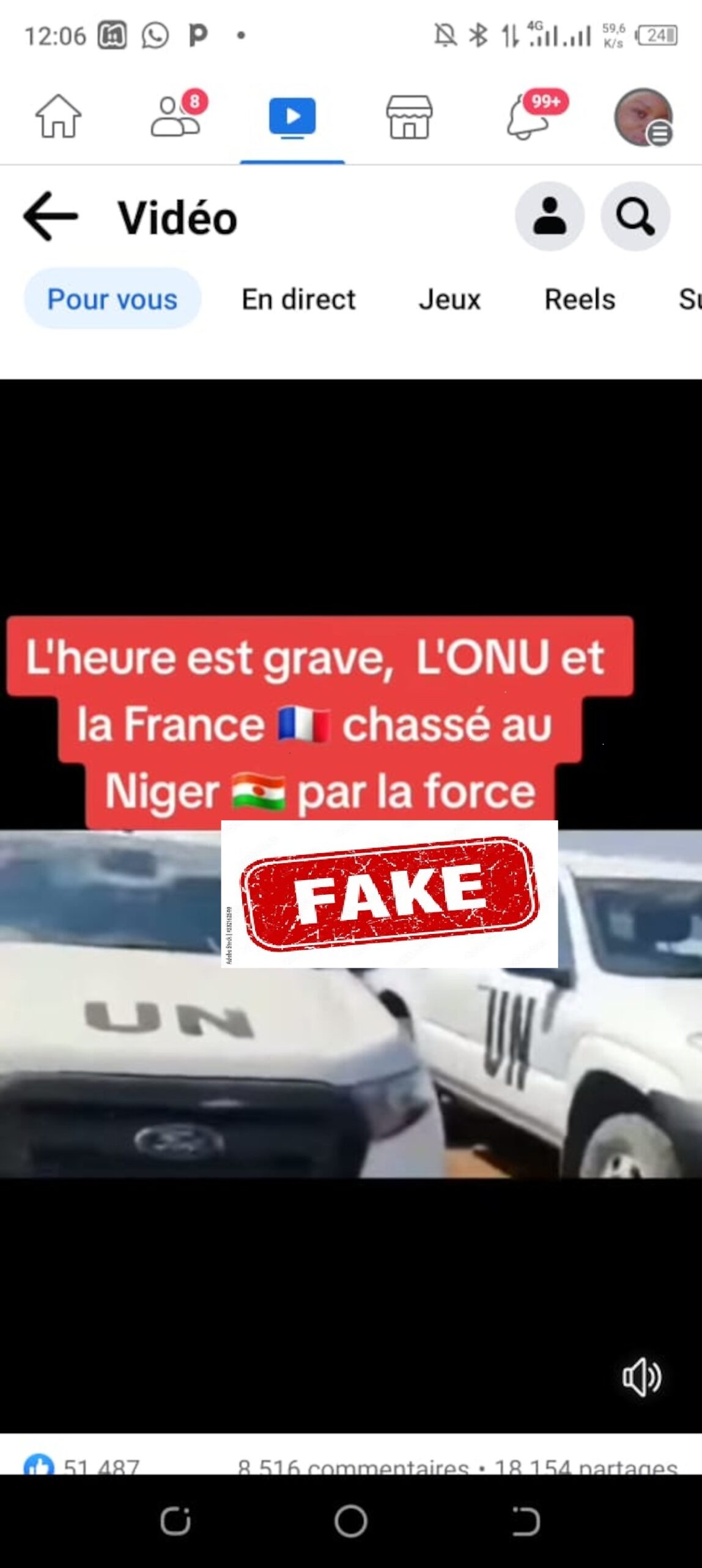 Faux, l’armée nigérienne n’a pas chassé l’ONU et la France