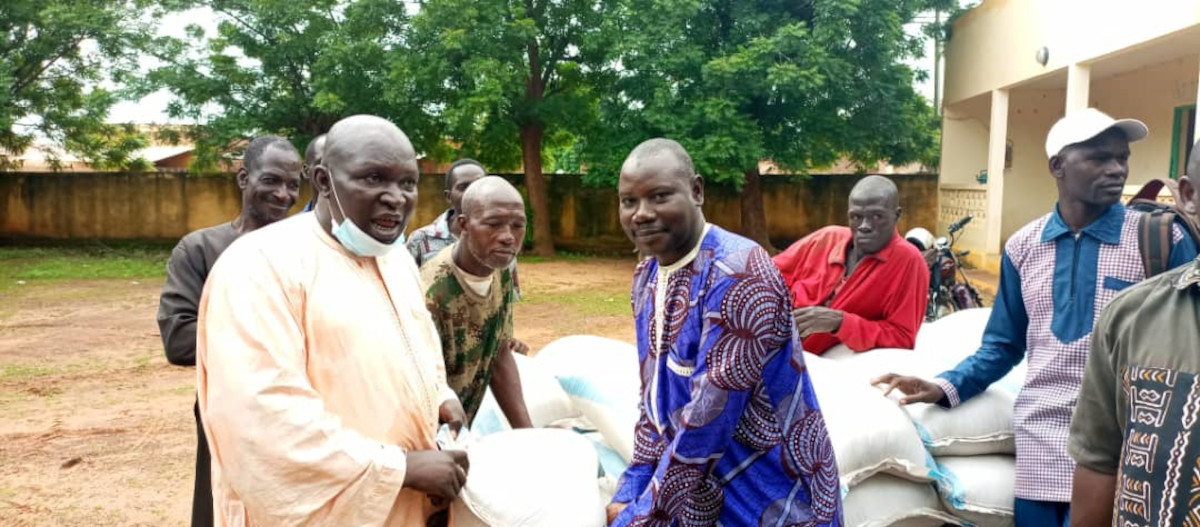 Distribution de vivres aux ménages vulnérables à Yorosso