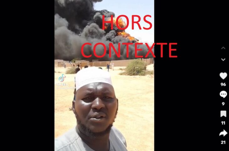 Non, cette vidéo ne montre pas le bateau « Tombouctou » en flamme
