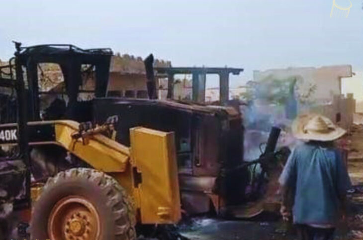 Ségou : des équipements de construction de route brûlés