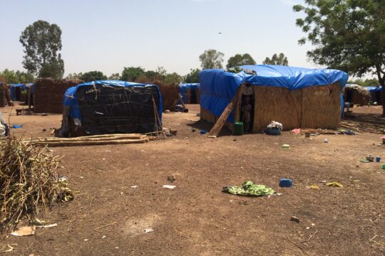 Une vue du site de déplacés internes de Sénou à la périphérie de Bamako