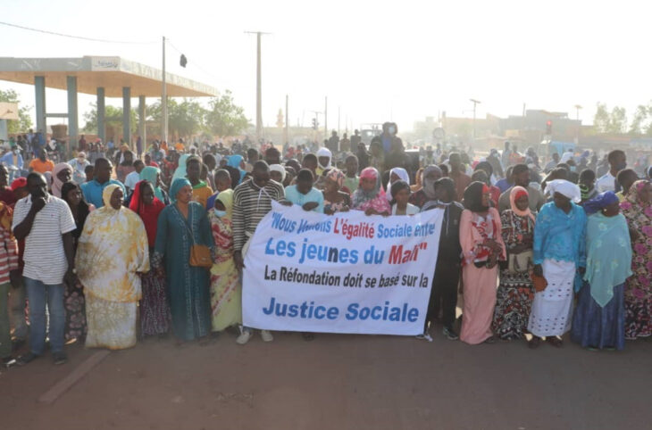Marche pacifique à Gao contre l'organisation d'un concours de recrutement dans l'armée à Bamako