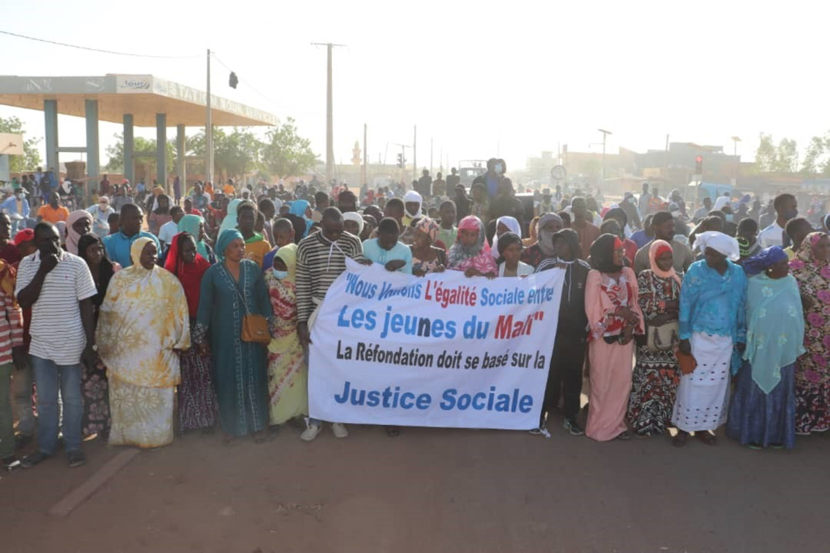 Marche pacifique à Gao contre l’organisation d’un concours de recrutement dans l’armée à Bamako