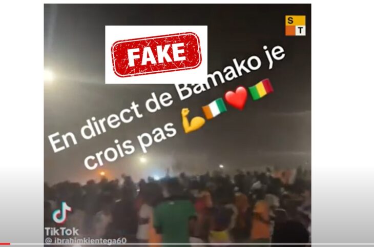 Non, cette manifestation des supporters ivoiriens ne s'est pas passée à Bamako