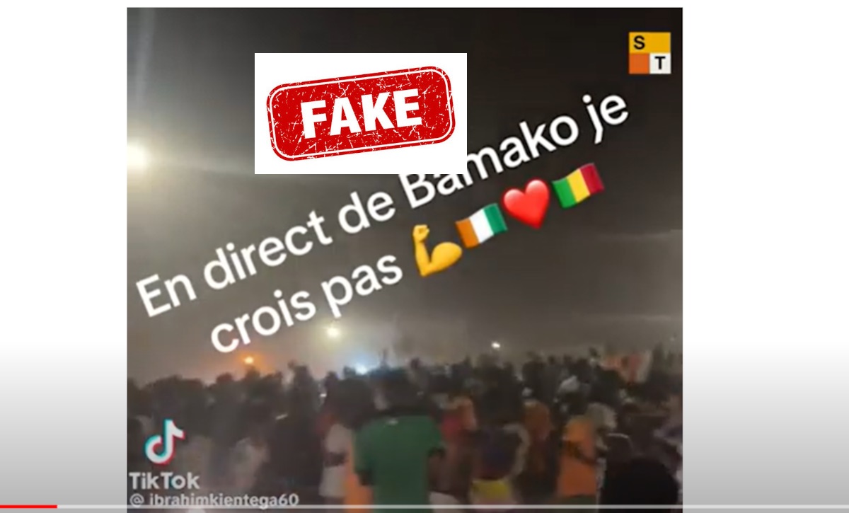 Non, cette manifestation des supporters ivoiriens ne s’est pas passée à Bamako