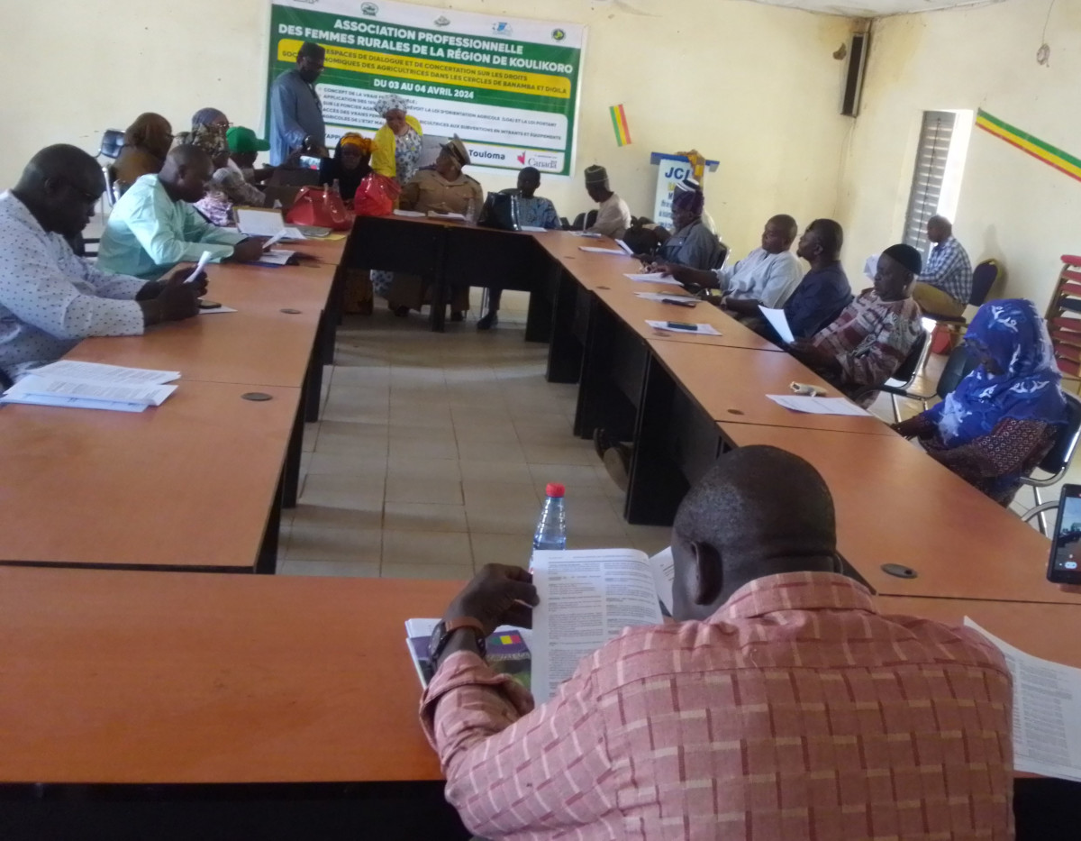 À Banamba, les acteurs ruraux réfléchissent sur leurs droits économiques