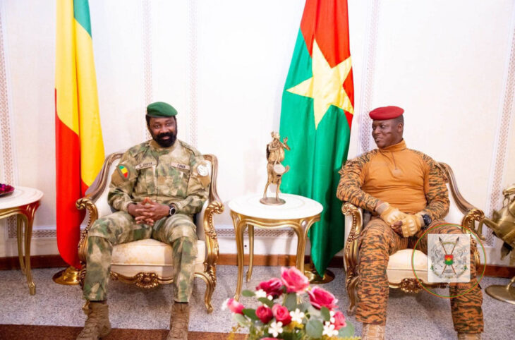 Col. Assimi Goïta au Burkina pour sa première sortie sur le continent