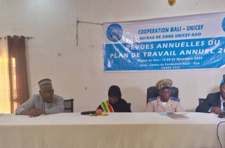 Fin des travaux de la revue annuelle du plan de travail 2024 de l’UNICEF à Gao