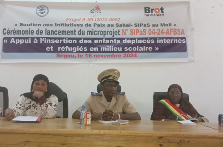 A Ségou, un projet d’appui aux enfants déplacés voit le jour