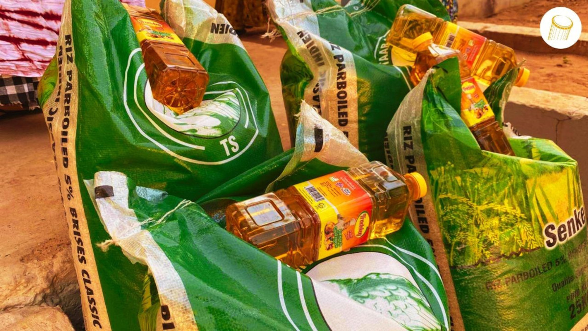 Don de vivres aux personnes démunies