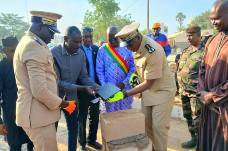 Pose de la première pierre du monument des martyrs de Kayes
