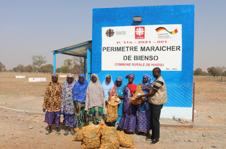 Remise de périmètre maraîcher aux femmes du village de Bienso 