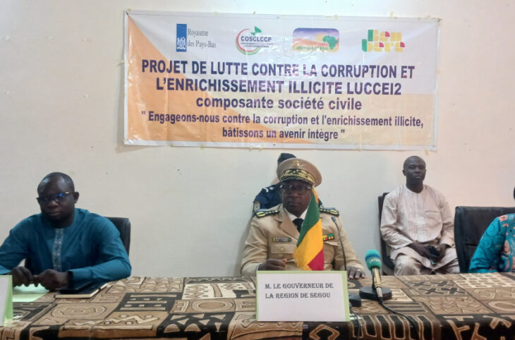 Lutte contre la corruption, un nouveau projet à Segou