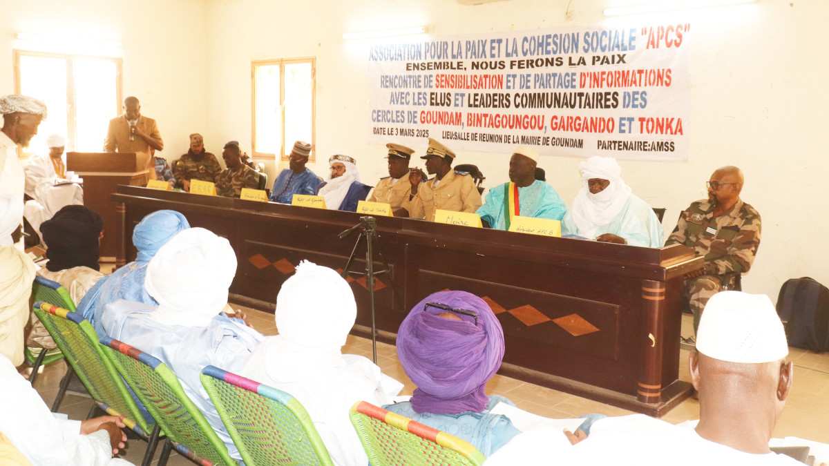 L’APCS organise une rencontre pour promouvoir la paix dans le cercle de Goundam