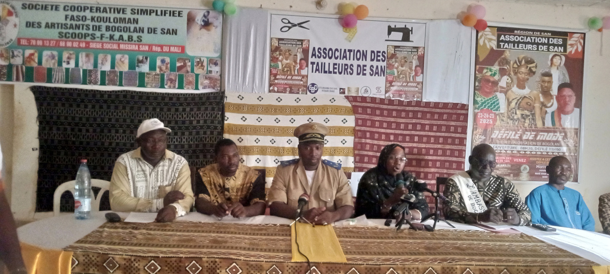 Le bogolan mis en valeur lors d’une activité culturelle à San