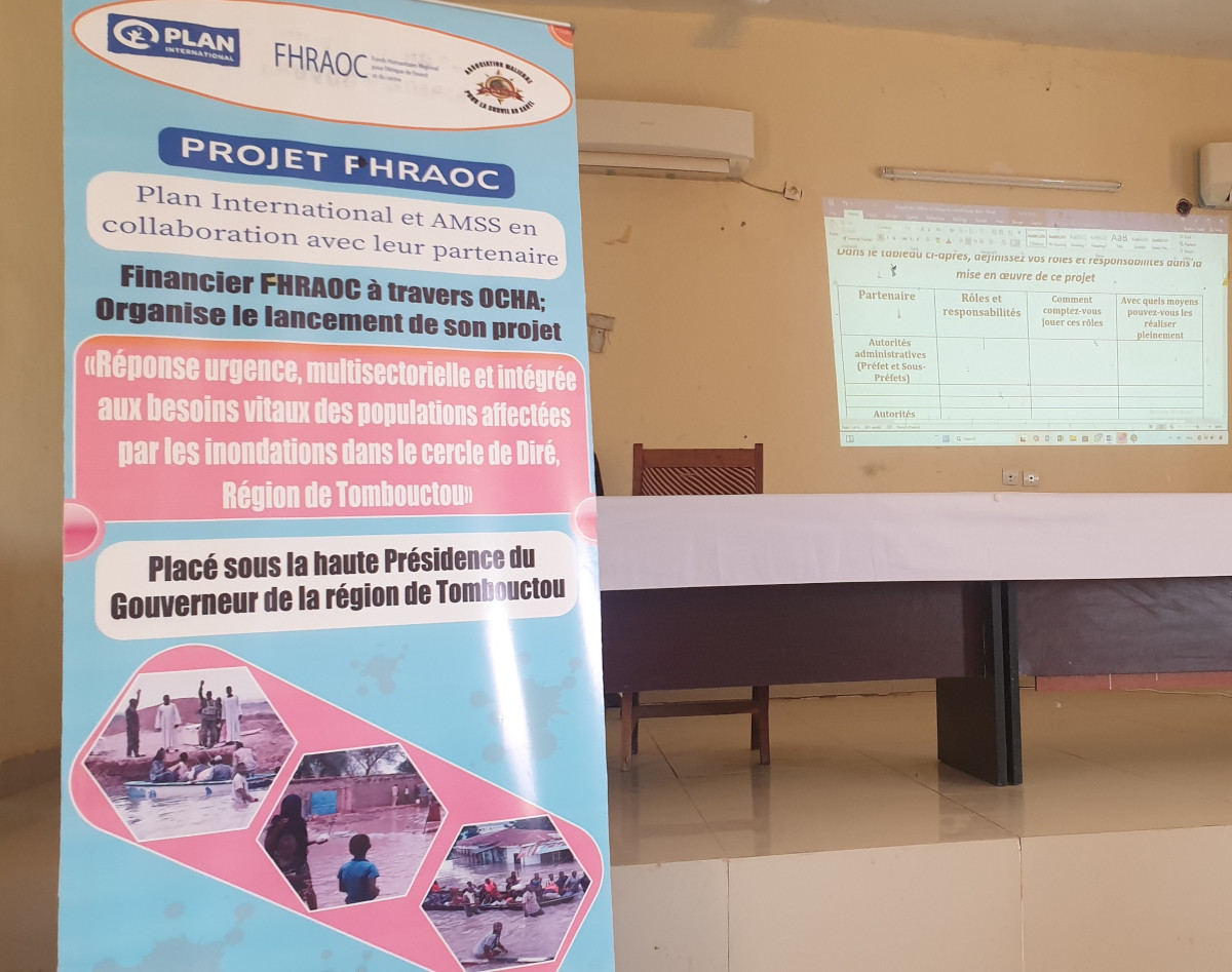 Lancement du projet d’urgence de l’AMSS et Plan International à Diré