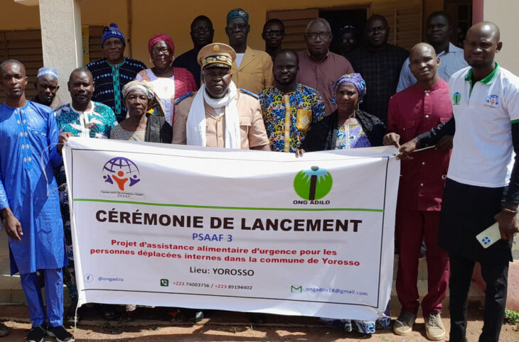 Un projet d'assistance alimentaire d'urgence pour les déplacées internes de Yorosso
