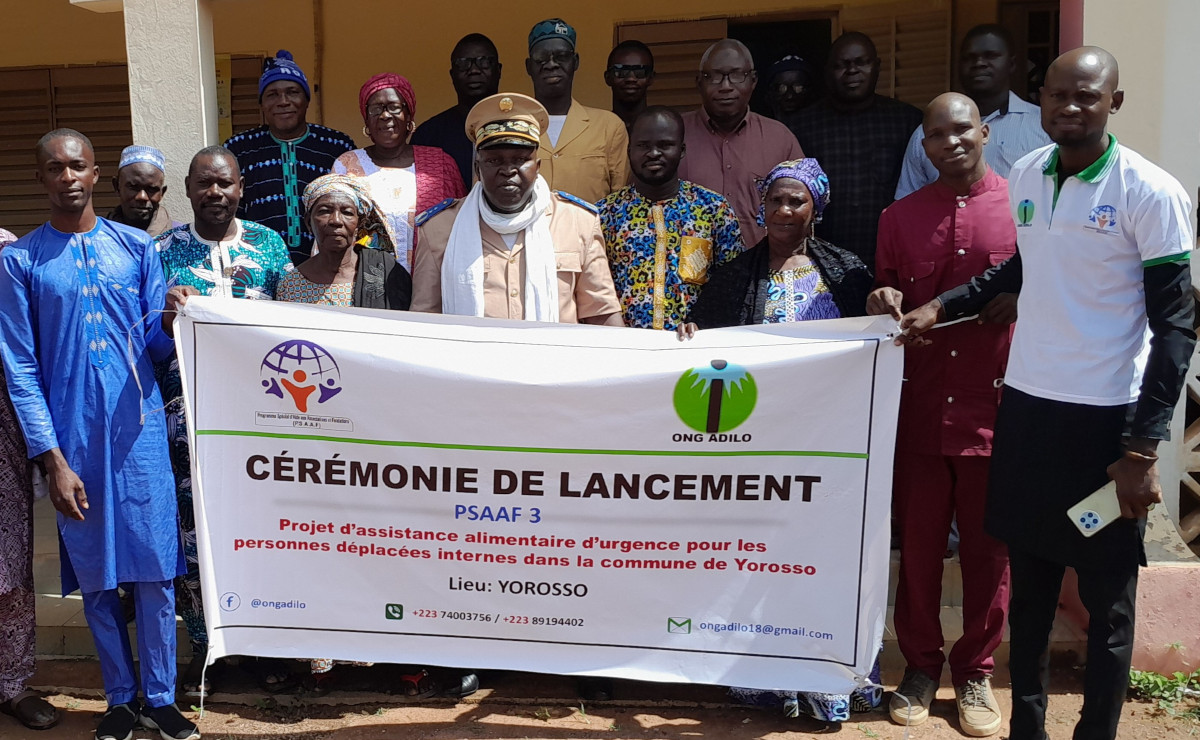 Un projet d’assistance alimentaire d’urgence pour les déplacées internes de Yorosso