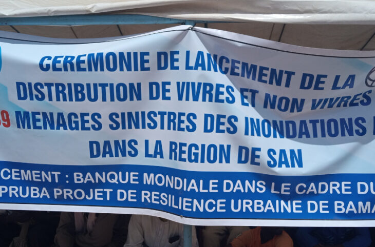 À San, les sinistrés des inondations de 2024 reçoivent des vivres