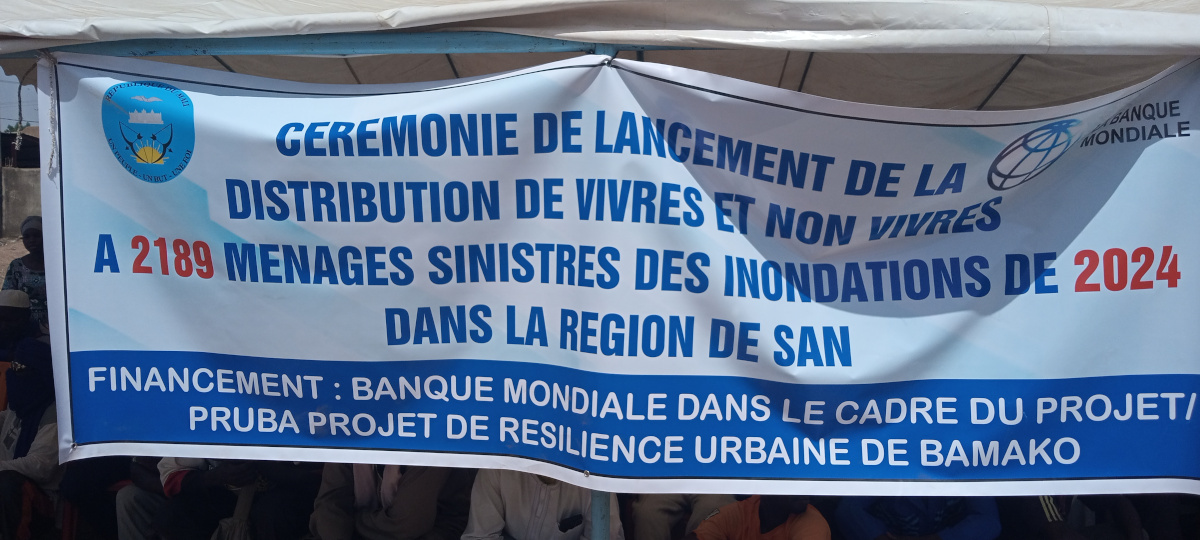 À San, les sinistrés des inondations de 2024 reçoivent des vivres