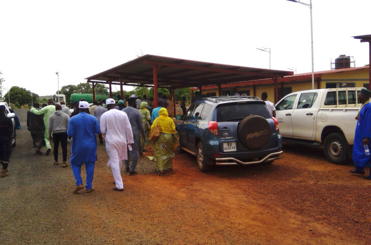 Visite guidée à la station de boues de vidange à Koulikoro