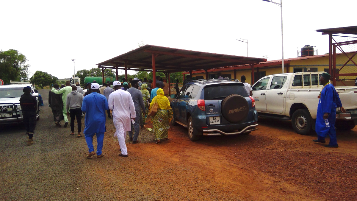 Visite guidée à la station de boues de vidange à Koulikoro