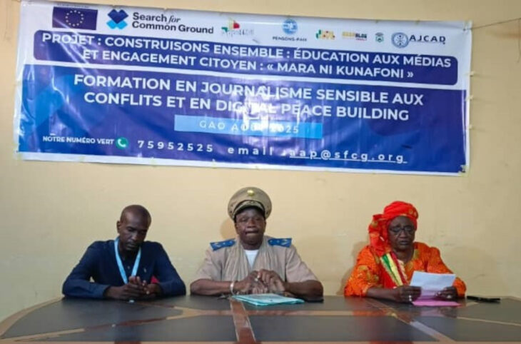 Les médias formés sur le journalisme sensible aux conflits