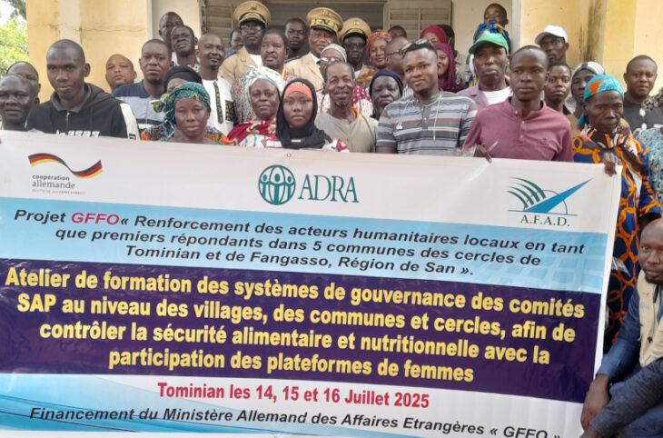 Une rencontre sur la gestion des infrastructures d'eau à Tominian