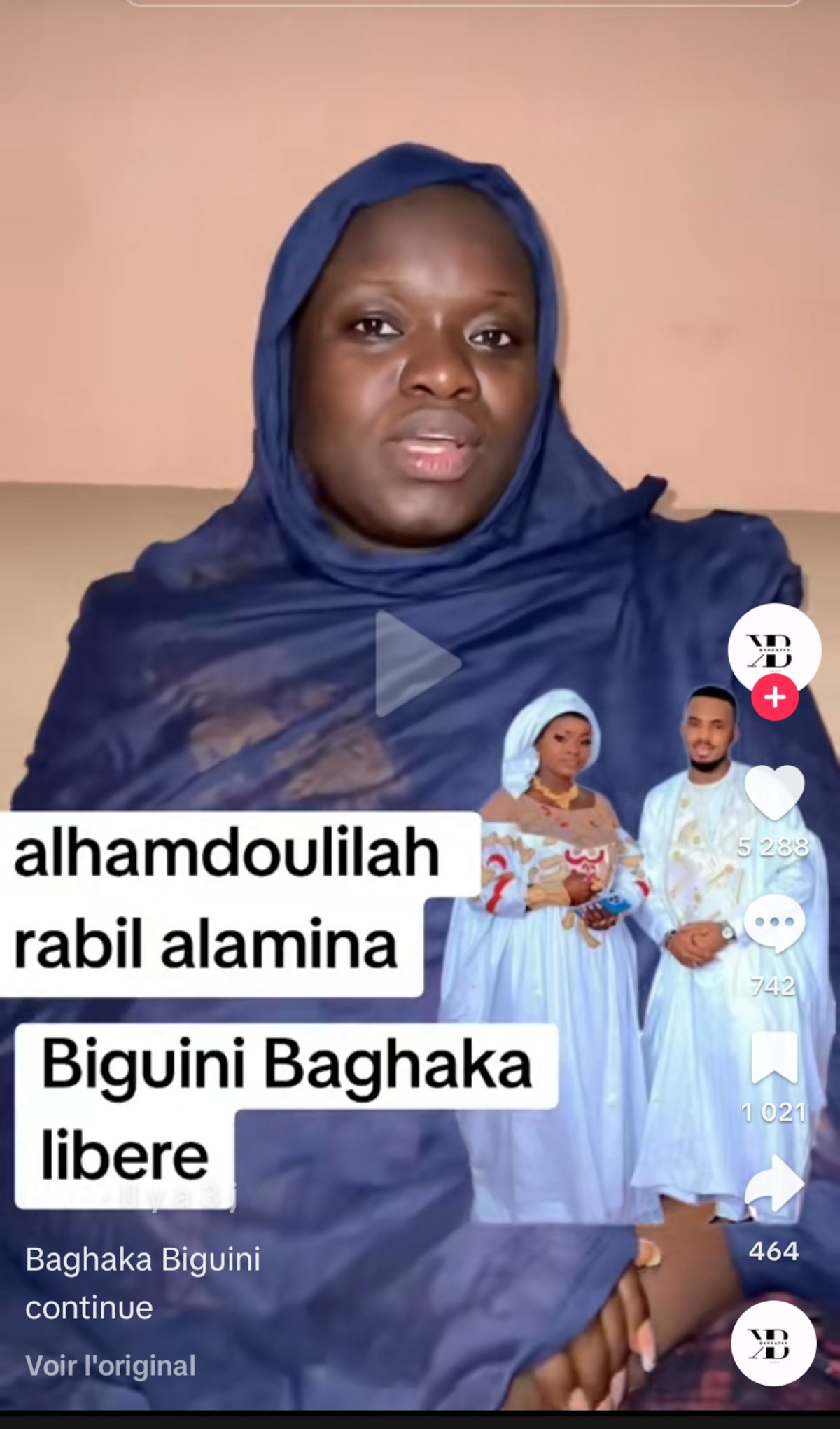 Faux, Binguini Baghaga n’a pas été libérée