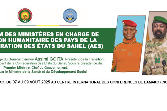 Forum humanitaire de l’AES : des dons pour soutenir les déplacés et réfugiés