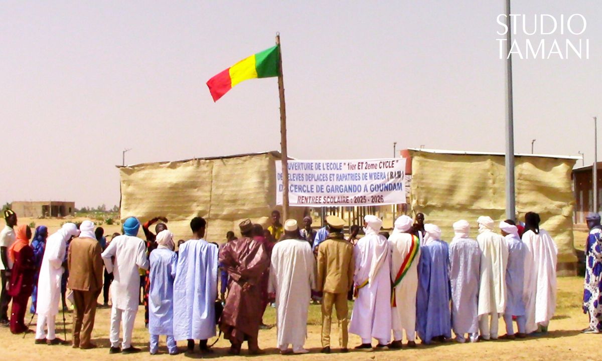 Goundam : ouverture d’une école pour les enfants déplacés