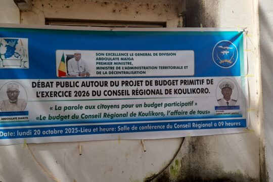 Koulikoro : Un budget de près de 20 milliards F CFA pour 2026