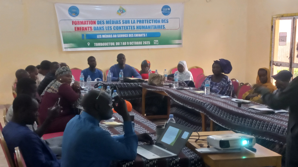 Tombouctou : formation des hommes de médias sur les droits des enfants