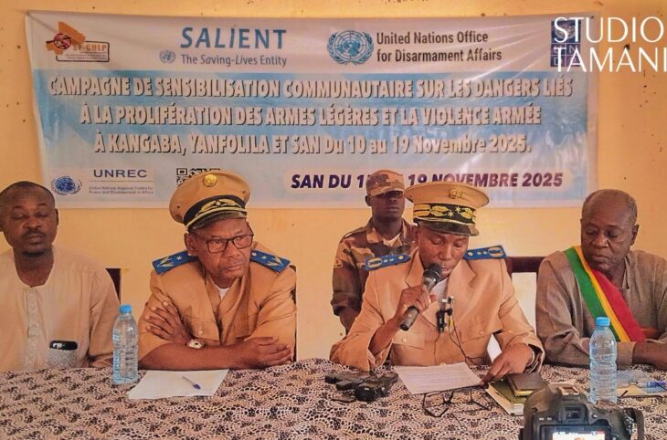Campagne contre les armes légères : sensibilisation en cours à San