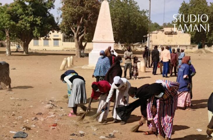 Rénovation du monument de l'indépendance à Macina