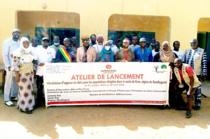 Koro : lancement d’un projet d’abris pour 3 600 réfugiés