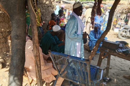 Des déplacés internes d'Anakarouwa (cercle de Koro) en réunion pour préparer leur retour