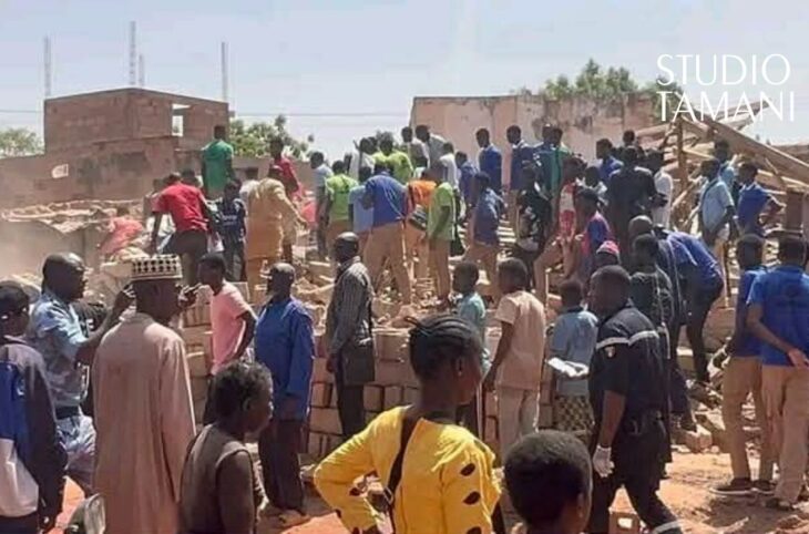 Kita : l’effondrement d’un bâtiment en chantier fait des victimes