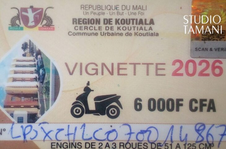 Koutiala : le délai de vente des vignettes moto prolongé