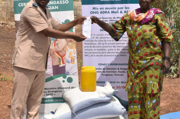 Tominian : remise de kits alimentaires aux ménages vulnérables