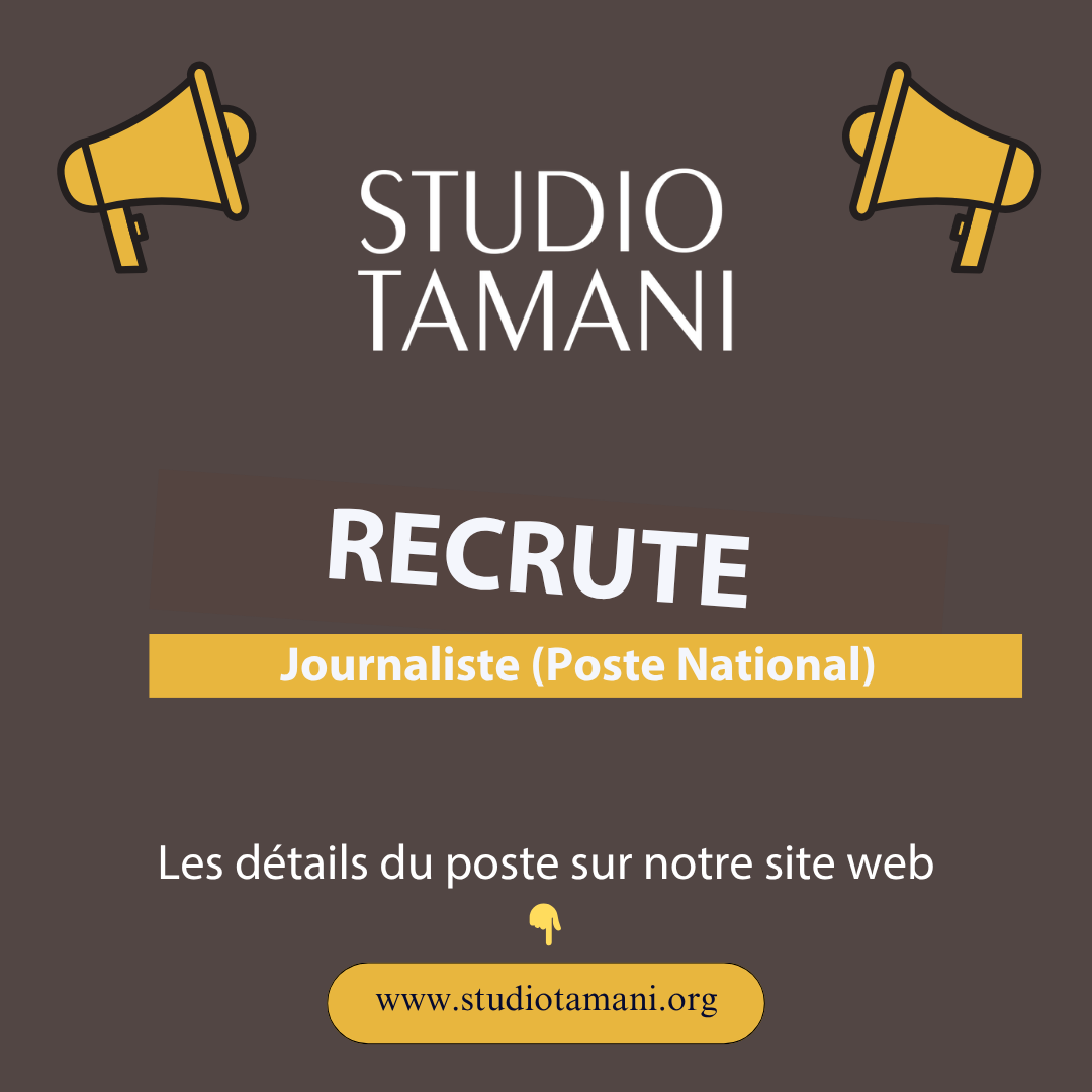 Avis de recrutement Journaliste