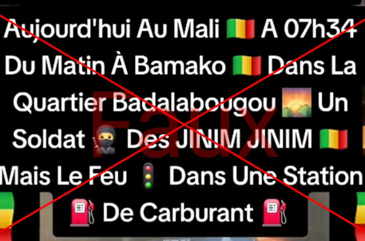 Cette vidéo ne montre pas une attaque du JNIM contre une station-service à Badalabougou