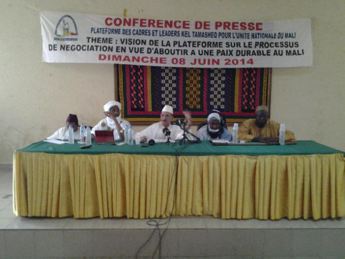La plateforme des cadres et leaders Kel Tamasheq soutien le gouvernement du Mali à retrouver son intégrité territoriale