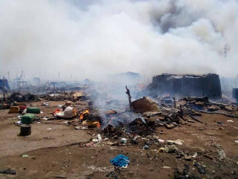 Mopti : incendie dans le marché de Sofara